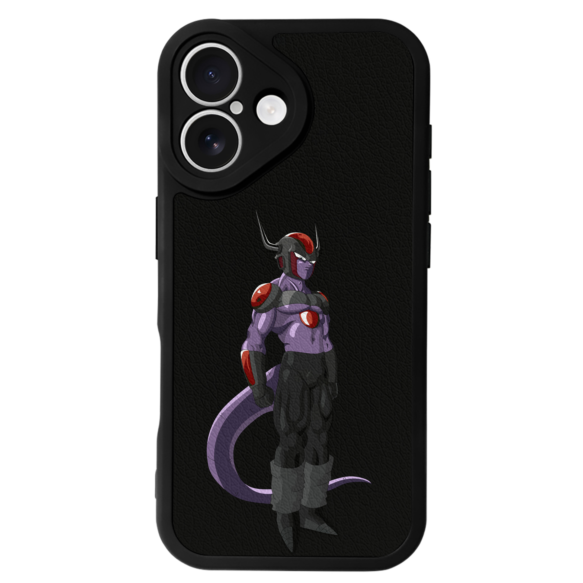 （画像用） ドラゴンボール フリーザ DRAGON BALL Frieza 【iPhone 16シリーズ対応】シリコンスマホケース（レザー調） 材質：シリコン